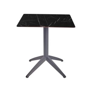 Стіл QUATRO FOLD 70X70 ANTRACITE-MARBLE
